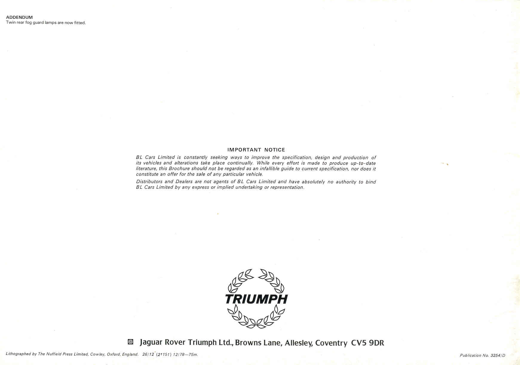 Triumph Spitfire 1500!